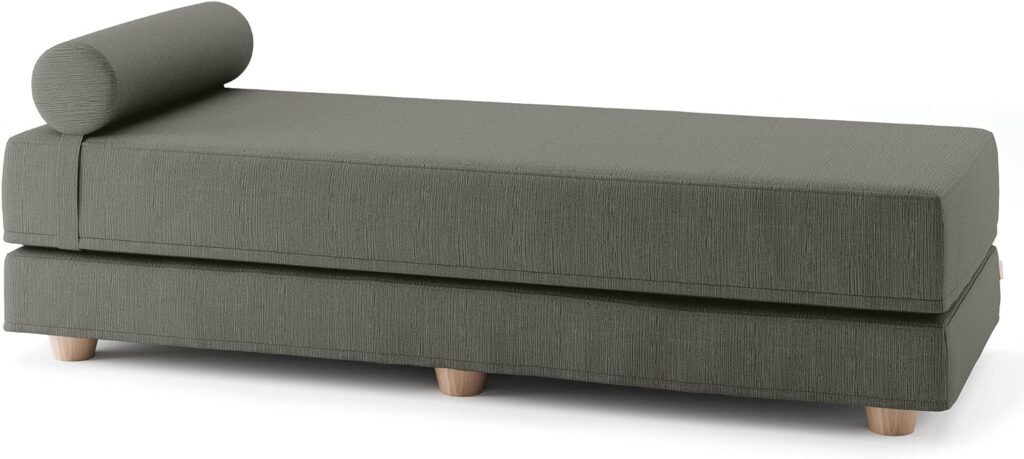 Jaxx Alon Daybed | Fold-Out Sleeper | Queen-Size Mattress - Charcoal