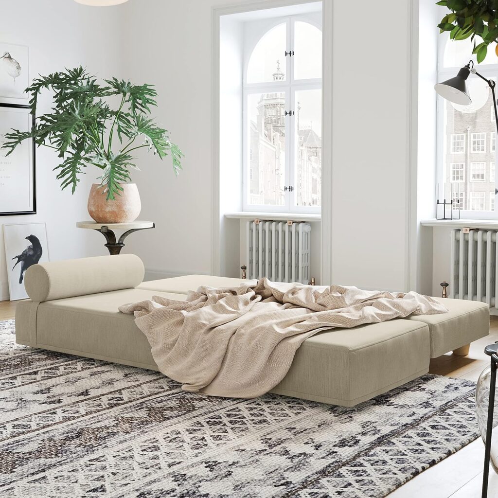 Jaxx Alon Daybed | Fold-Out Sleeper | Queen-Size Mattress - Charcoal