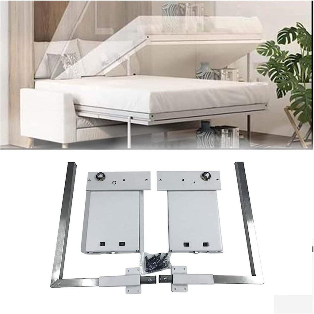 OIPL Horizontal Wall Bed Springs Mechanism Hardware Kit, Heavy Duty Bed Support Hardware DIY Kit, for Home Lofts Modern Hotel Etc 23.8.2