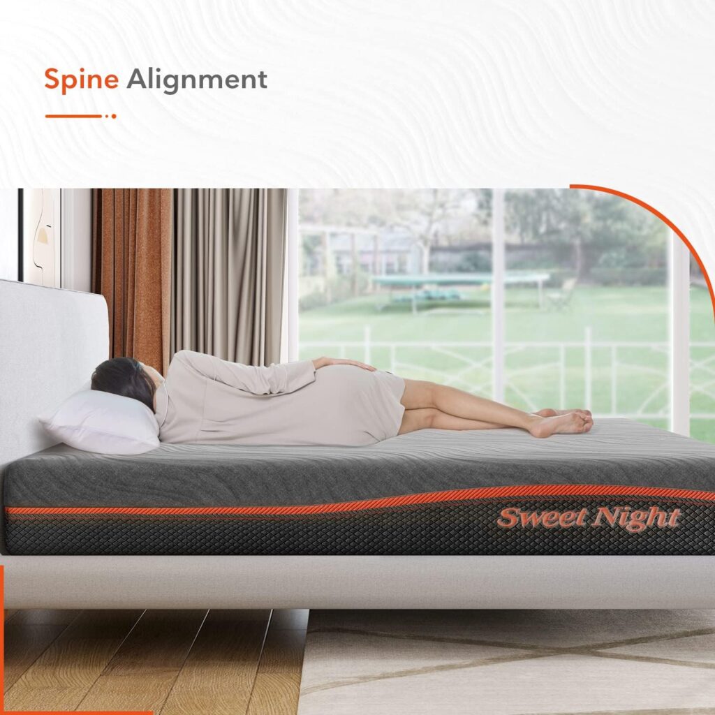 Sweetnight Queen Mattress in a Box, 10 Gel Infused Queen Memory Foam Mattress, Flippable Mattress with Three Firmnesses Levels, Queen Size Bed Mattress for Cool Sleep and Balance Support