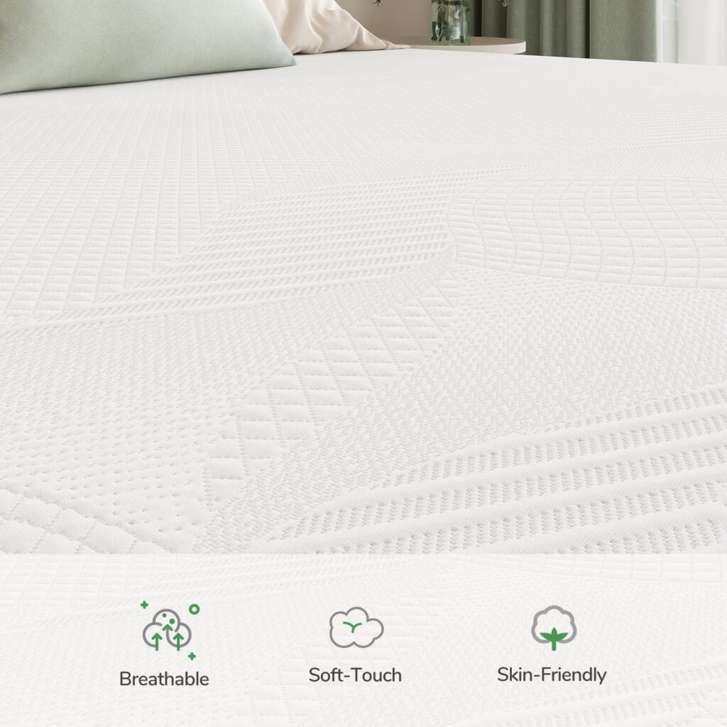 Novilla Full Size Mattress, 12 Inch Cooling Gel Memory Foam Mattress in a Box, Foam Mattresses for Cooler Sleep  Pressure Relief, Medium Soft Bed Mattresses with Motion Isolation, Vibrant