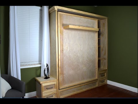 Diy Murphy Bed Build - Wall bed Hack Without the Hardware  Kit