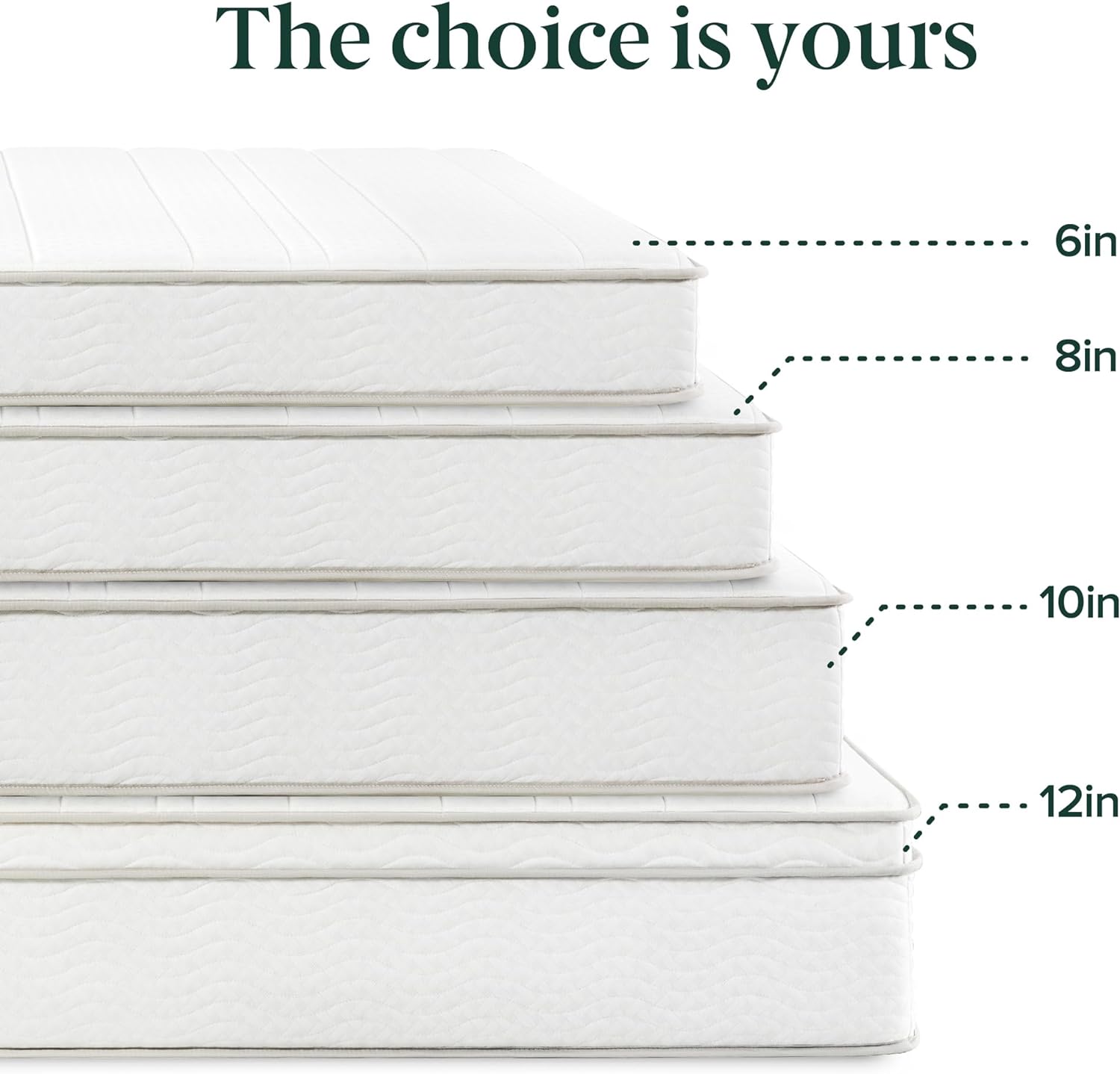Zinus 8 Inch Foam and Spring RV Mattress / Short Queen Size for RVs, Campers  Trailers / Mattress-in-a-Box, White