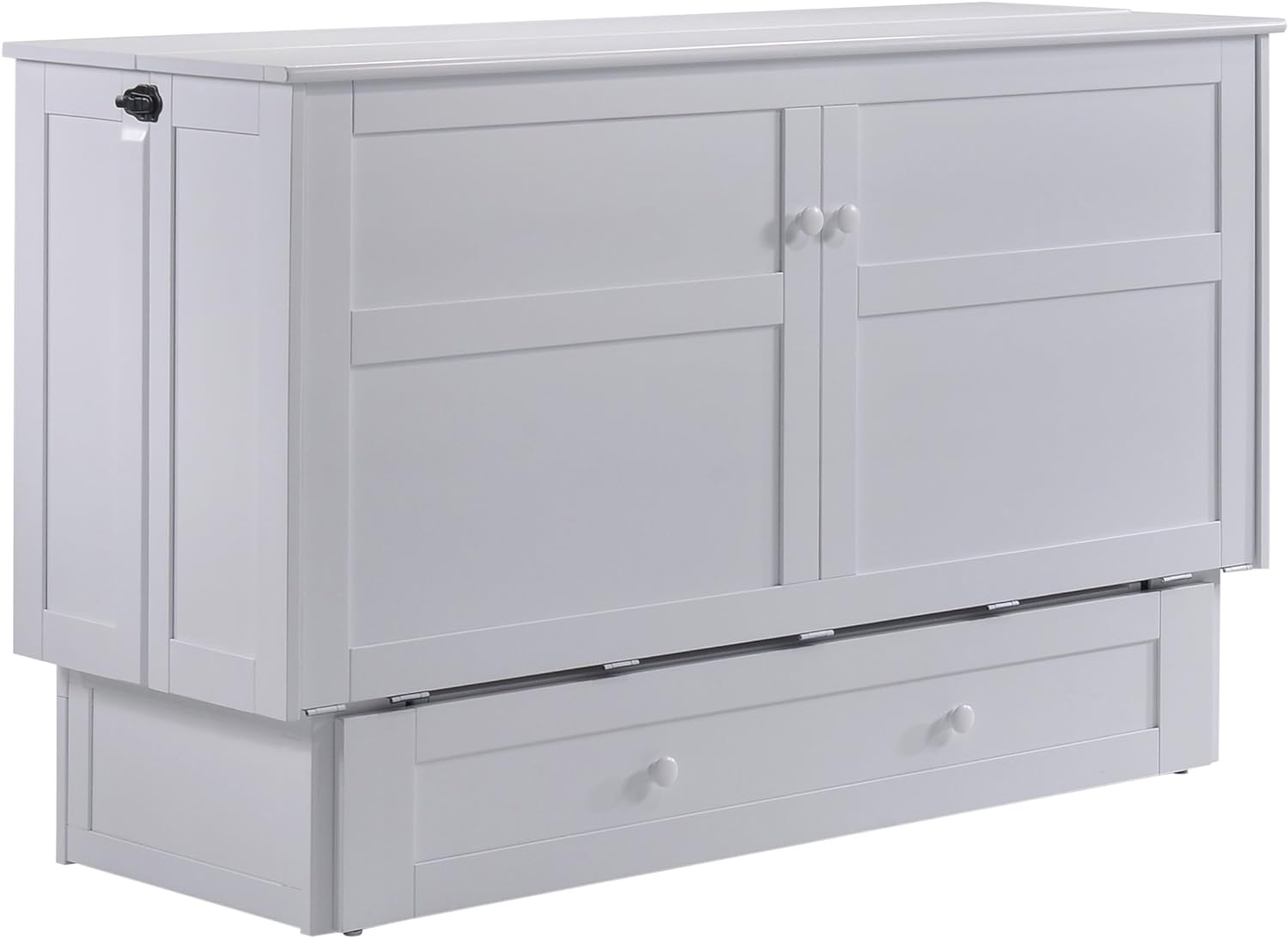 Night  Day Furniture Murphy Cabinet Bed with Mattress, Cherry, Queen