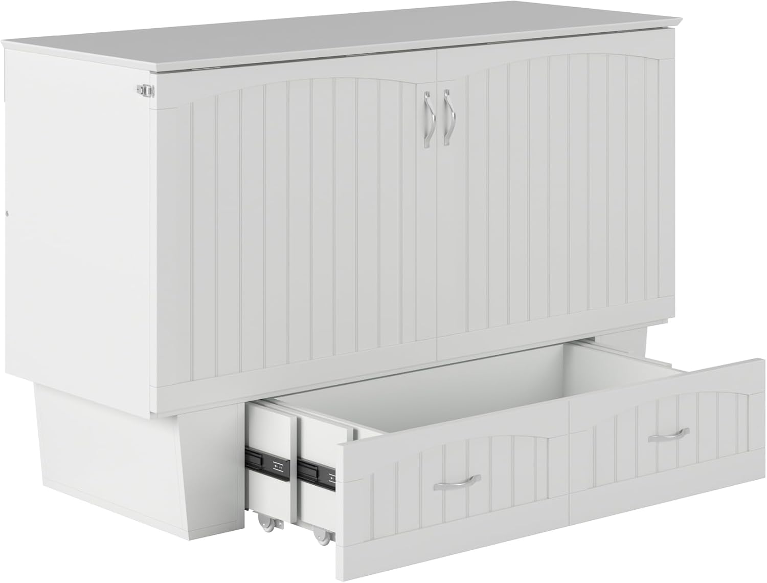 AFI, Sydney Twin Wood Murphy Bed Chest with Storage and Charging Station, Espresso