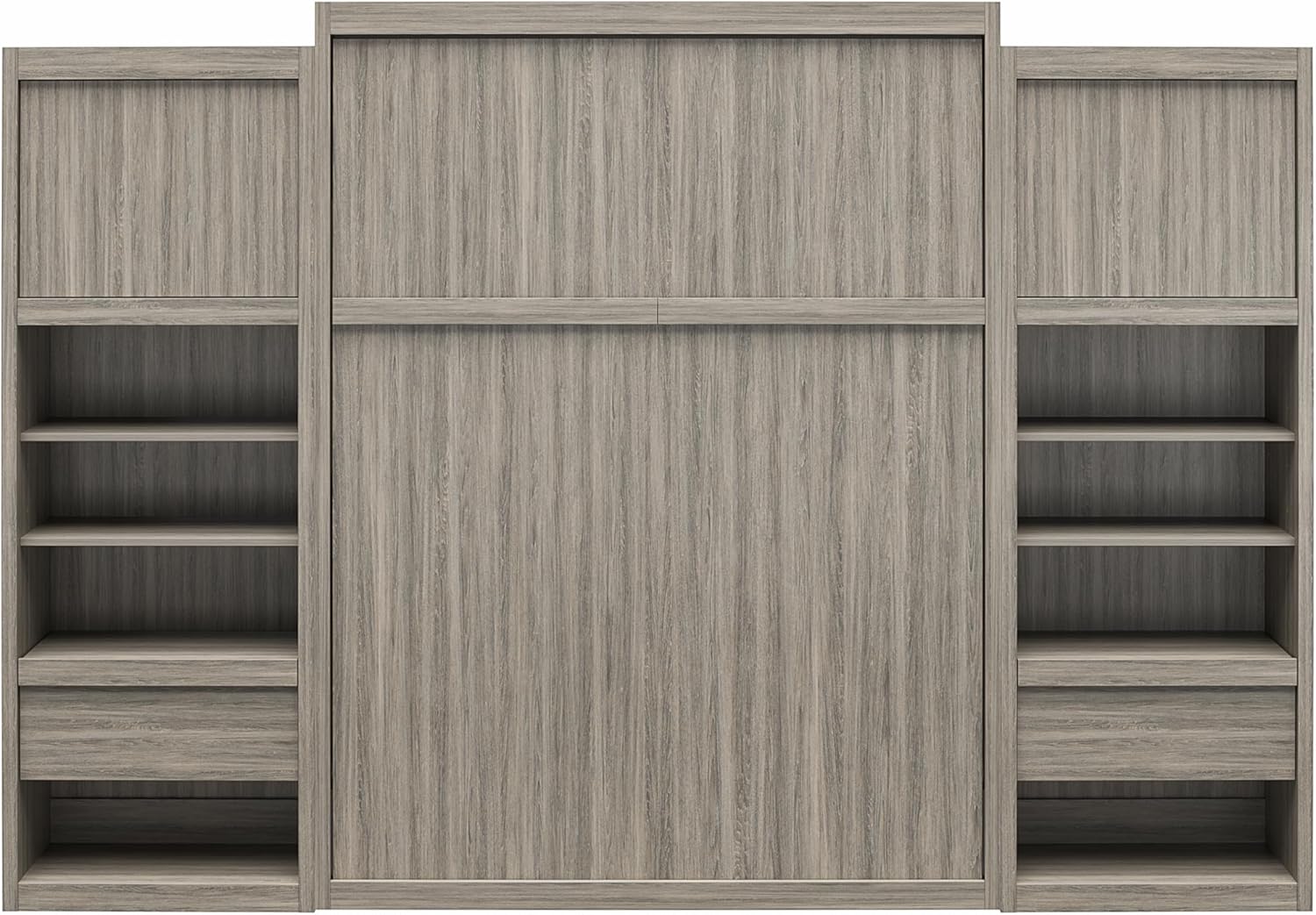 Signature Sleep Murphy Wall Bed Side Cabinet with Pullout Nightstand Ivory Oak Signature Sleep Murphy Wall Bed Side Cabinet with Pullout Nightstand Ivory Oak