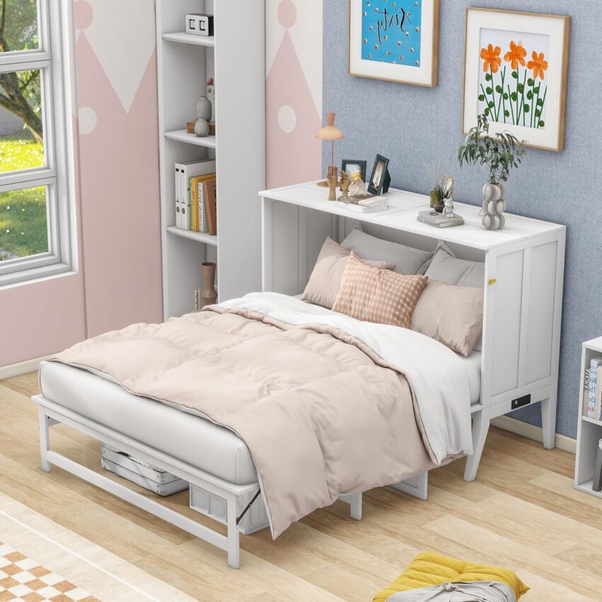 BOVZA Queen Murphy Bed Chest Review Murphy Bed Plans