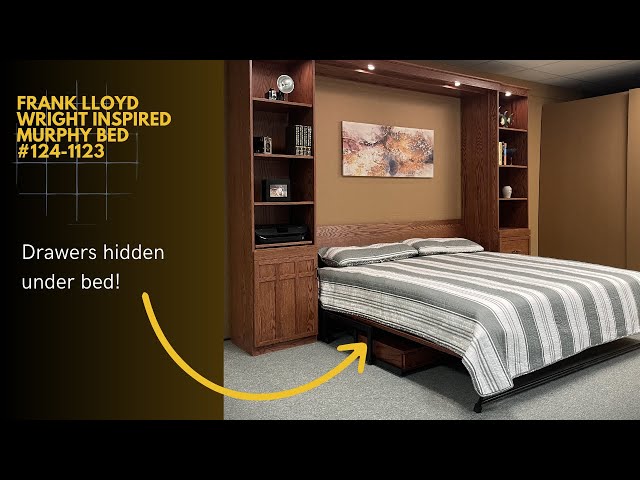 Frank Lloyd Wright Inspired King Murphy Bed