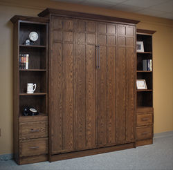 Frank Lloyd Wright Inspired King Murphy Bed