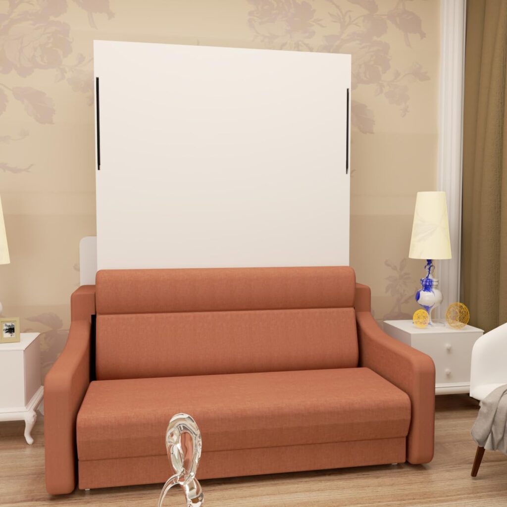 Harper Bright Designs Queen Size Murphy Bed with Closet, Wall Bed with Drawers and Shelves, White Harper Bright Designs Queen Size Murphy Bed with Closet, Wall Bed with Drawers and Shelves, White