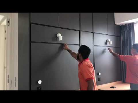 DUO Res Condo.Hidden Wall Bed HWB-Singlex2+Front StudyTable +PillowBox +Storage.HWB HUB.HDB.BTO.EC