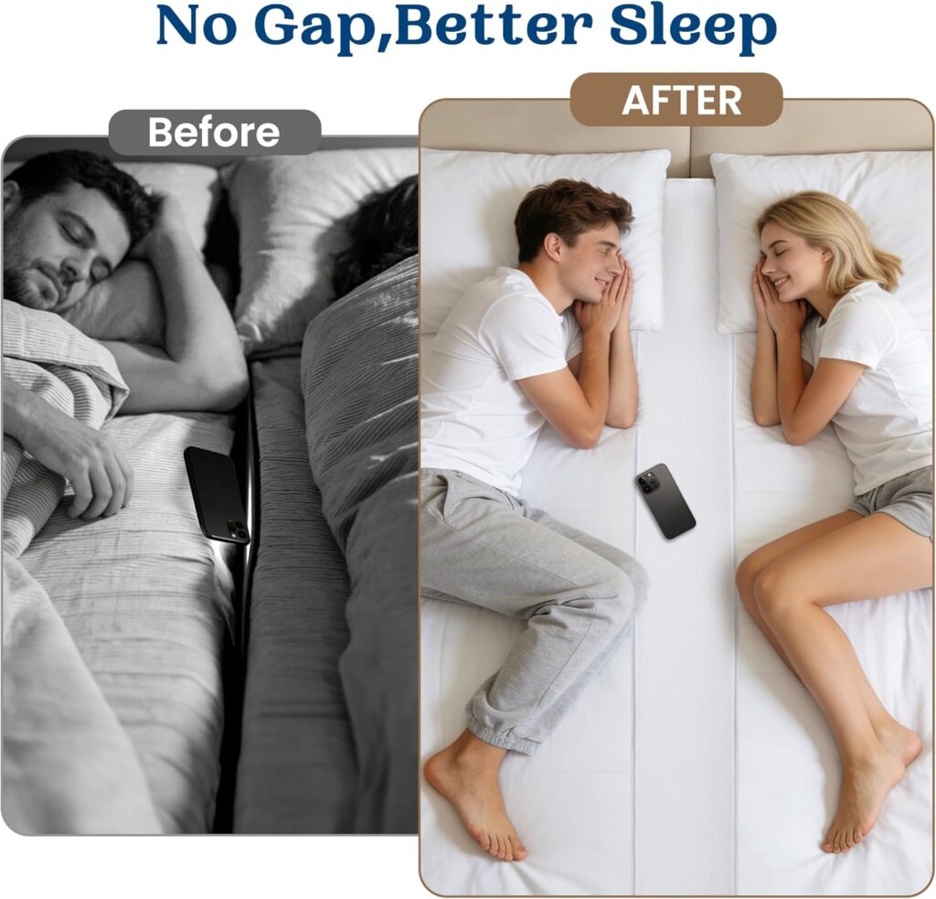 FeelAtHome Twin to King Bed Converter Kit - Bed Bridge - Twin XL Connector to King Maker - Mattress Bridge - Conversion Kit (8 Class)