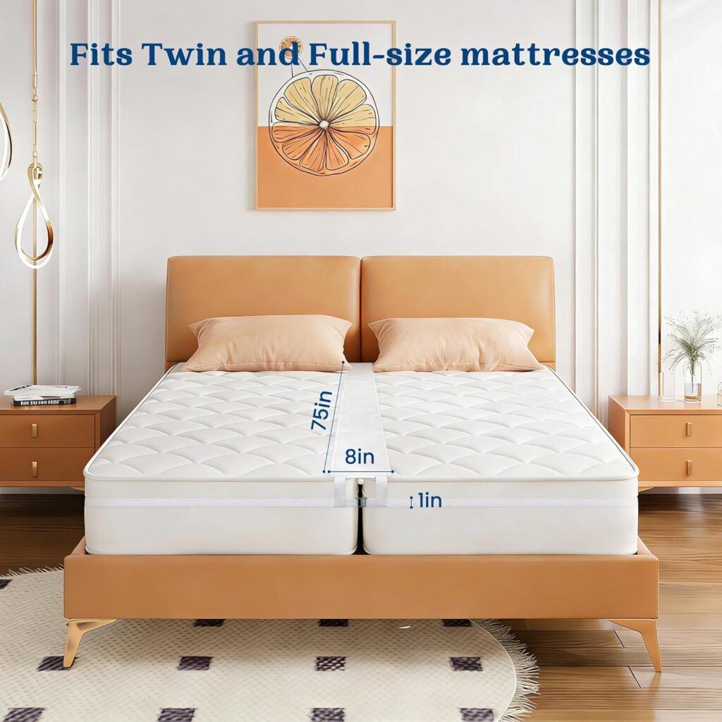 FeelAtHome Twin to King Bed Converter Kit - Bed Bridge - Twin XL Connector to King Maker - Mattress Bridge - Conversion Kit (8 Class)