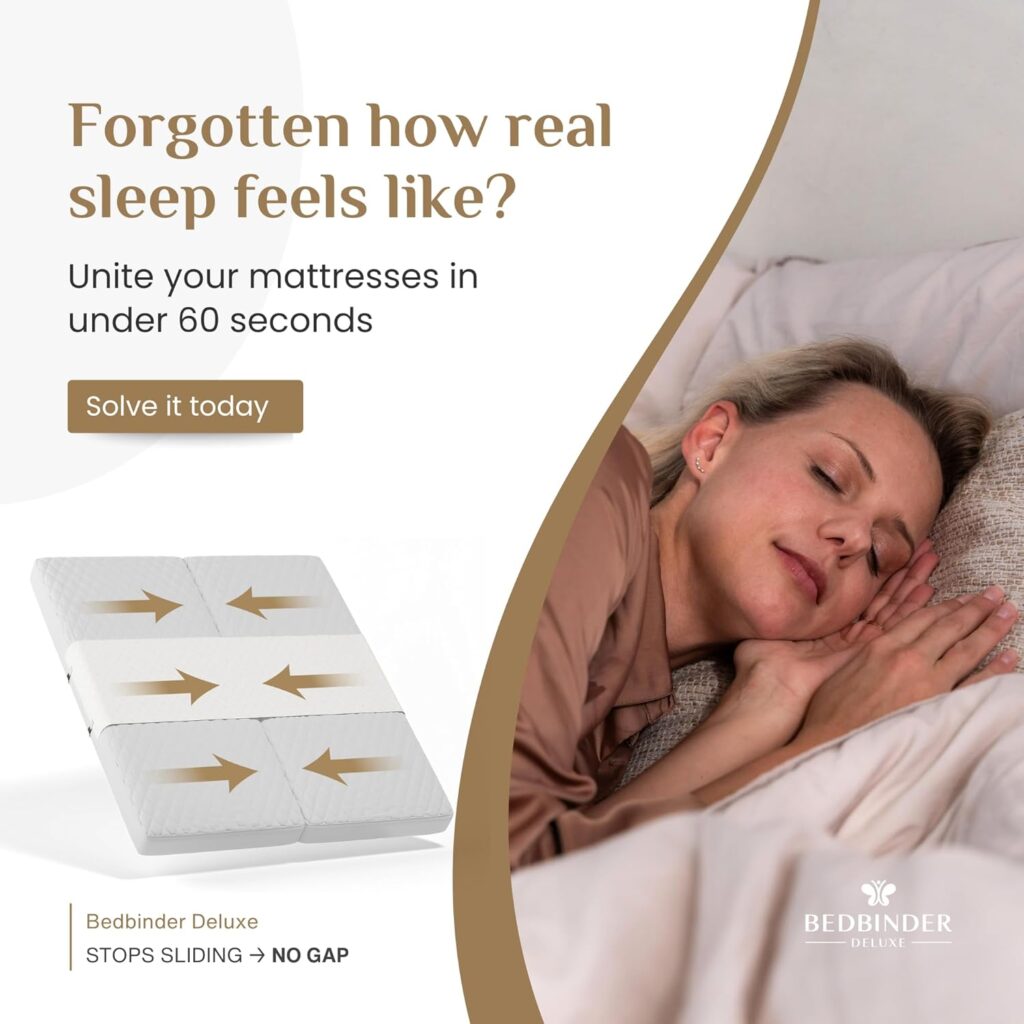 Bed Gap Eliminator | Closes Mattress Gaps Permanetly - For all Mattress Types Sizes - Easy Without Bumpy Filler | Populair for Adjustable, Split King, Queen Twin XL to - Best Choice for Couples Bed Gap Eliminator | Closes Mattress Gaps Permanetly - For all Mattress Types Sizes - Easy Without Bumpy Filler | Populair for Adjustable, Split King, Queen Twin XL to - Best Choice for Couples