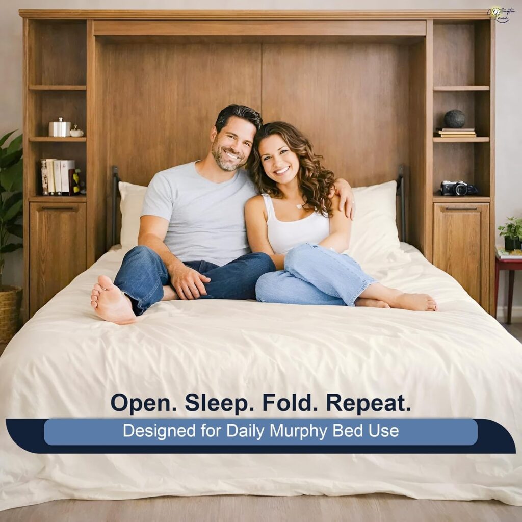 Cottington Lane Murphy Bed Sheets - Full Luxury Bed Linen Set - Microfiber, Ivory, Pc Set with Deep Pockets