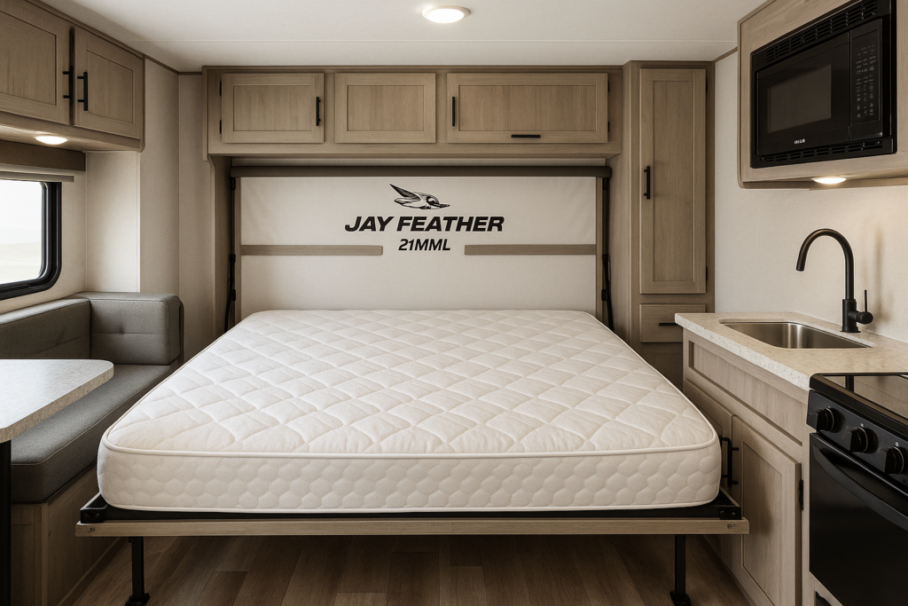 Murphy Bed in Small Campers: Jayco Jay Feather 21MML Review